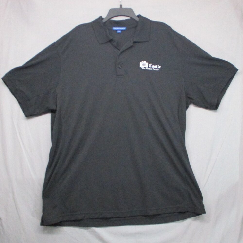 Port Authority White Castle Polo T-Shirt Black Men Size  |‎ 3XL - Picture 2 of 12
